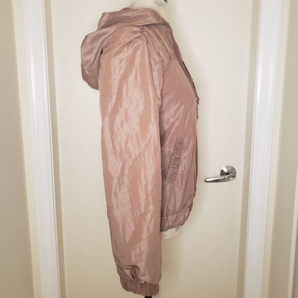 Pink Hoodie Bomber Jacket - Picture 3 of 11